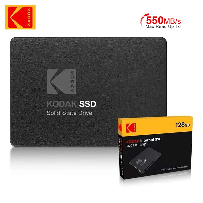 Original KODAK Sata3 SSD 128GB 256GB 512GB 1TB Hard Drives Internal Solid State Drive 550MB/S 6Gb/s 2.5 inch For Laptops Destops